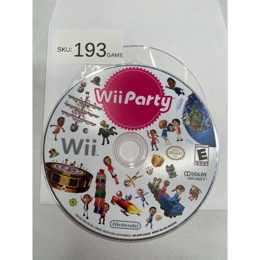 Nintendo Wii Party Video Game Disc